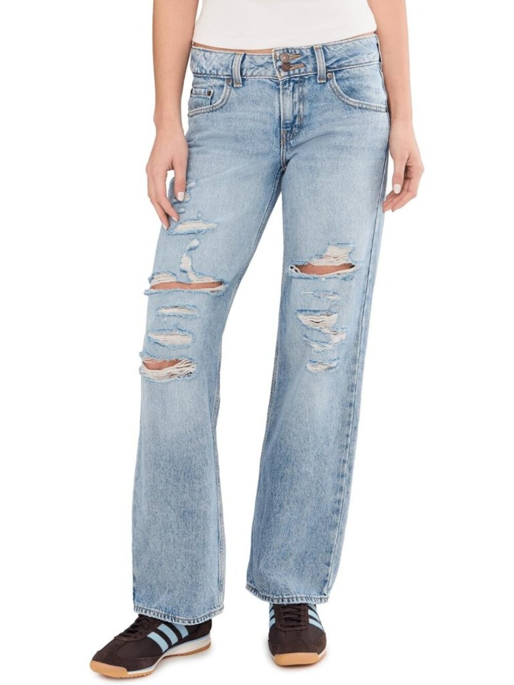 Stylish Women's Superlow Jeans - Trendy Fit, Comfortable Denim, Casual Chic